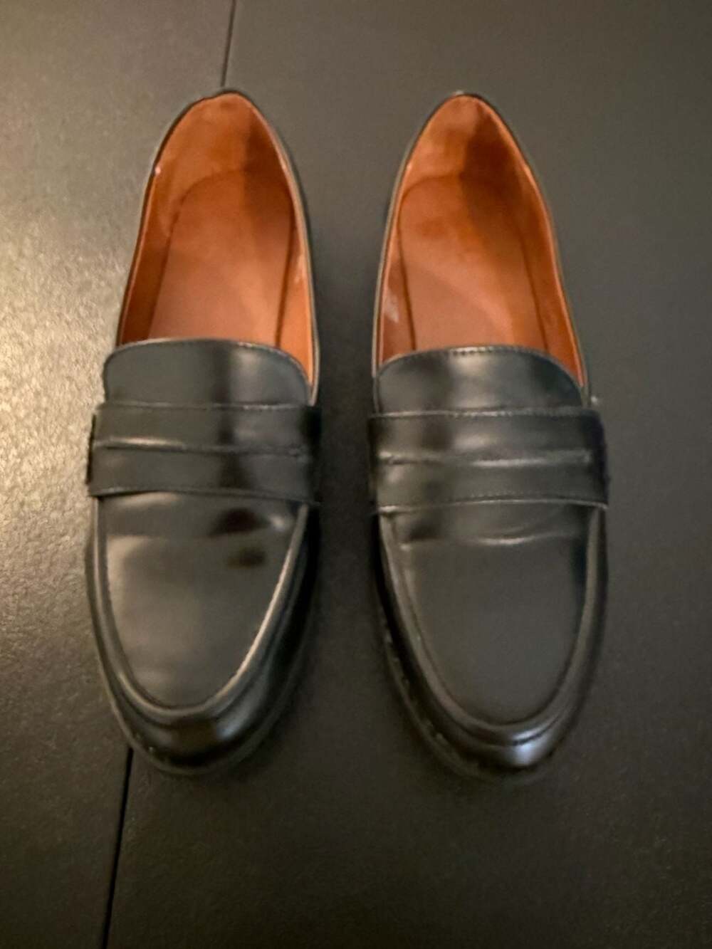Universal Thread Women's Black Quinn Penny Loafers Size 8.5